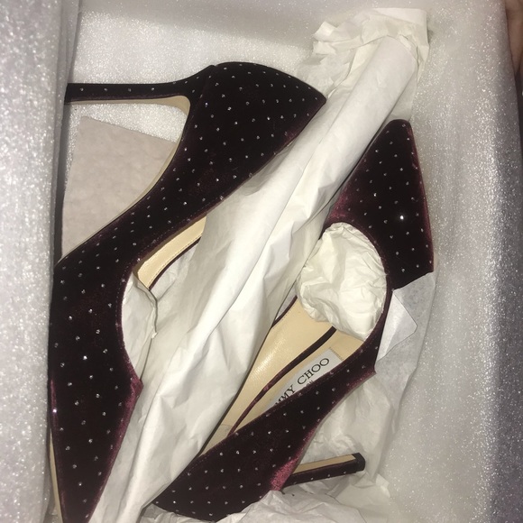 Jimmy Choo Romy 85 Grape/Silver SOLD - Picture 7 of 8